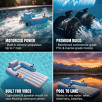Inflatable Electric Float Propeller Single Floating Chair Water